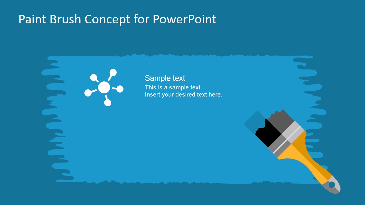 Free Paint Brush Concept PowerPoint Template - SlideModel