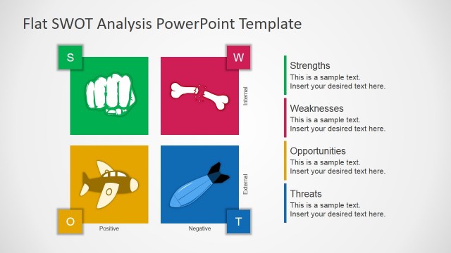 Flat Design Free SWOT Presentation Template