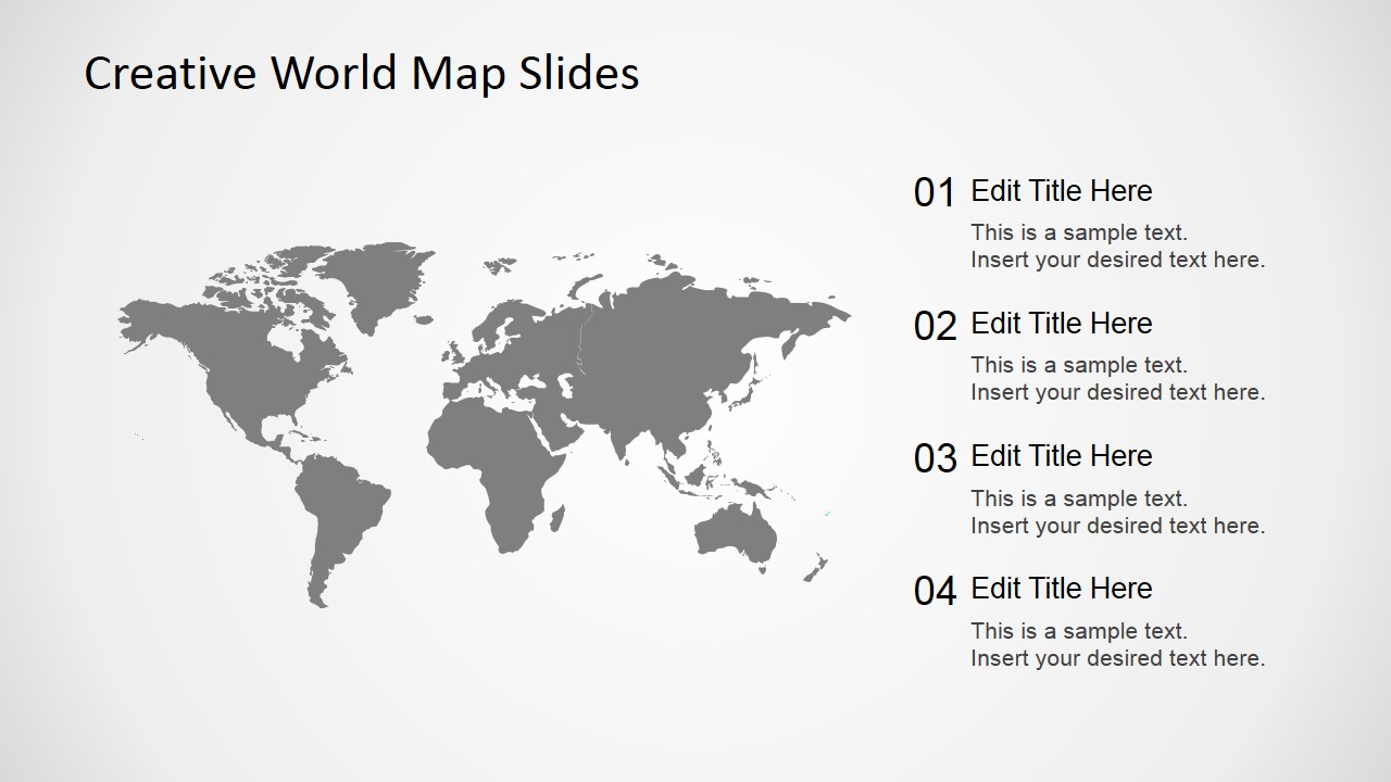 Free Creative World Map Slides For PowerPoint SlideModel   FF0048 01 Creative Wordmap Slides 2 