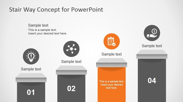 Free Stair Way Concept PowerPoint Diagram