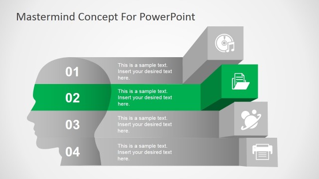 Mastermind Second Step Diagram for PowerPoint