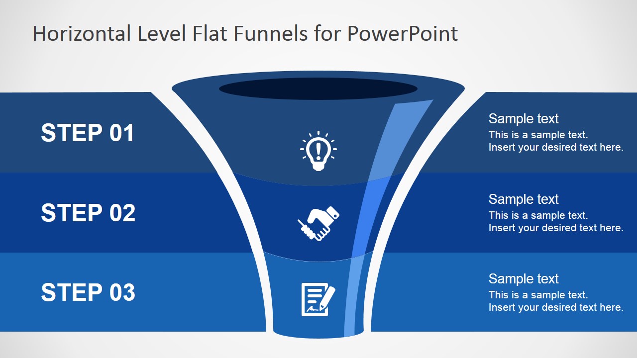 Free Flat Funnel PowerPoint Template SlideModel