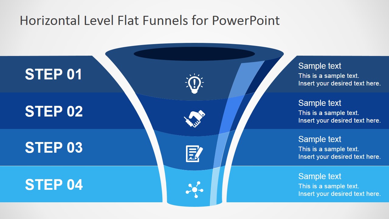  Free  Flat Funnel  PowerPoint  Template  SlideModel