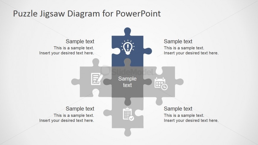 PPT Template Jigsaw Puzzle Pieces