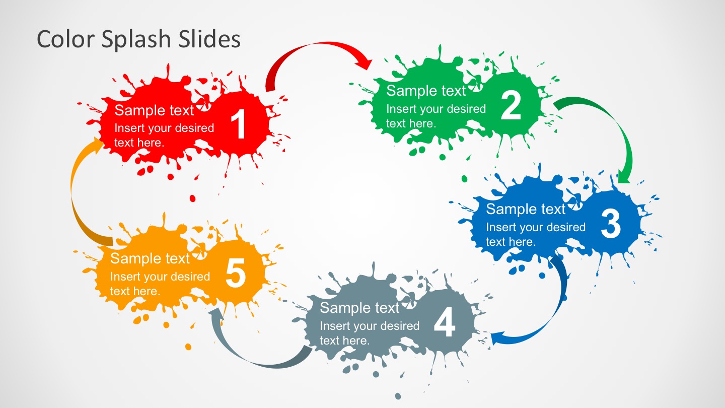 Free Color Splash Slides - SlideModel