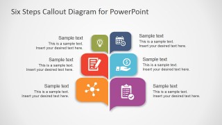 PPT Template Callout Boxes Steps