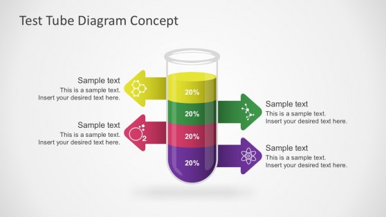 Free Test Tube PowerPoint Diagram With Chemical Elements