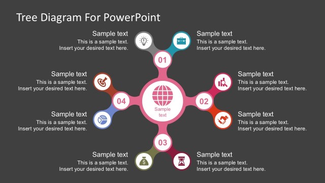 Free Decision Tree Nodes Diagram Business PowerPoint