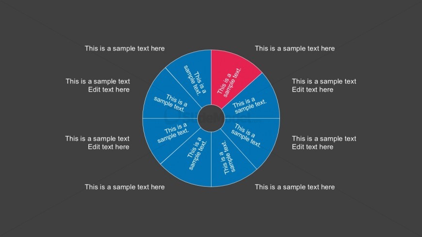 8 Steps Pie Chart Diagrams Free Presentation 