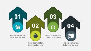 4 Options Process and Arrow Diagrams for Free Download