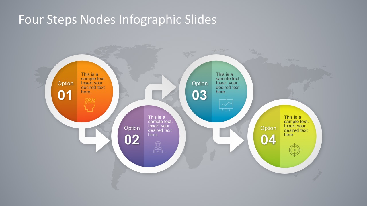 Gradient Infographics PowerPoint Vectors