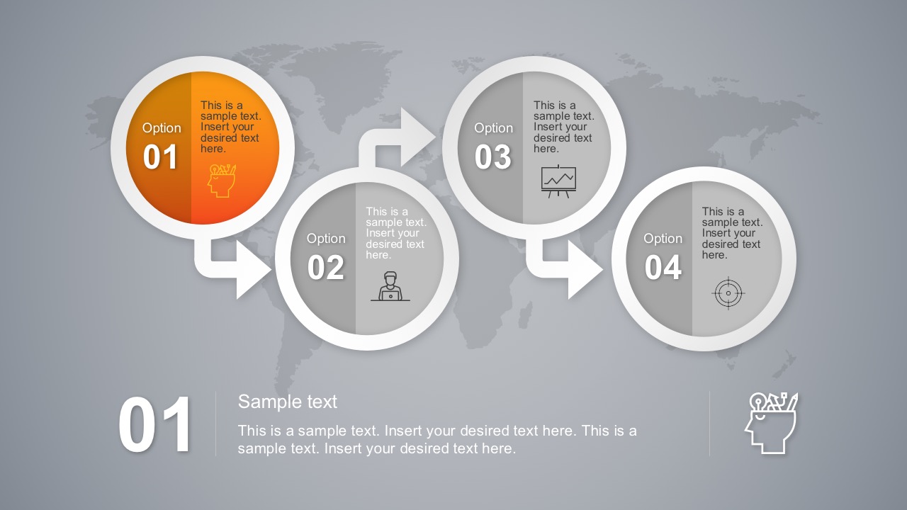 Free 4 Steps Circle Diagrams With Powerpoint Icons Slidemodel 4020