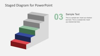 Flat Ladder Process Diagrams PowerPoint