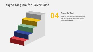 Free 5 Step Staged Diagram In PowerPoint 