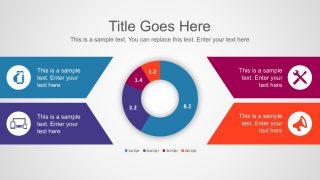 Free 4-Steps Process Donut Chart Diagrams