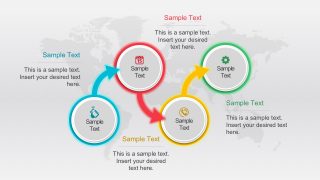 Free 4 Step Circles Diagram for PowerPoint