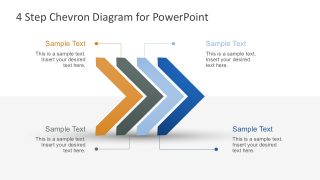 Free 4-Step Chevron Infographic Business Slides