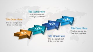 Free 4-Step Arrow Diagram Editable PowerPoint