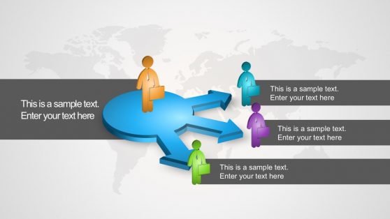 3 Options 3D Infographic for Business