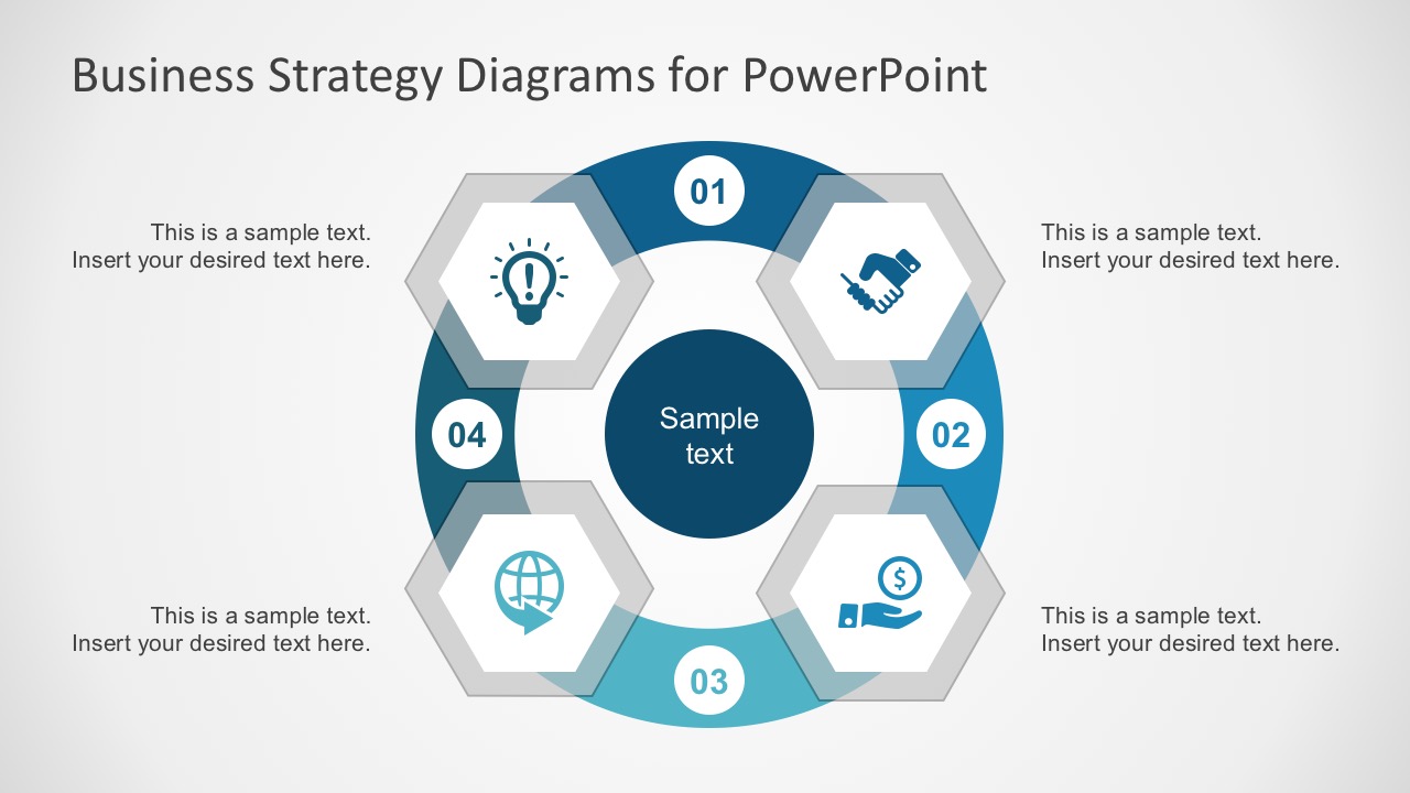 Free Business Strategy Diagram PowerPoint SlideModel