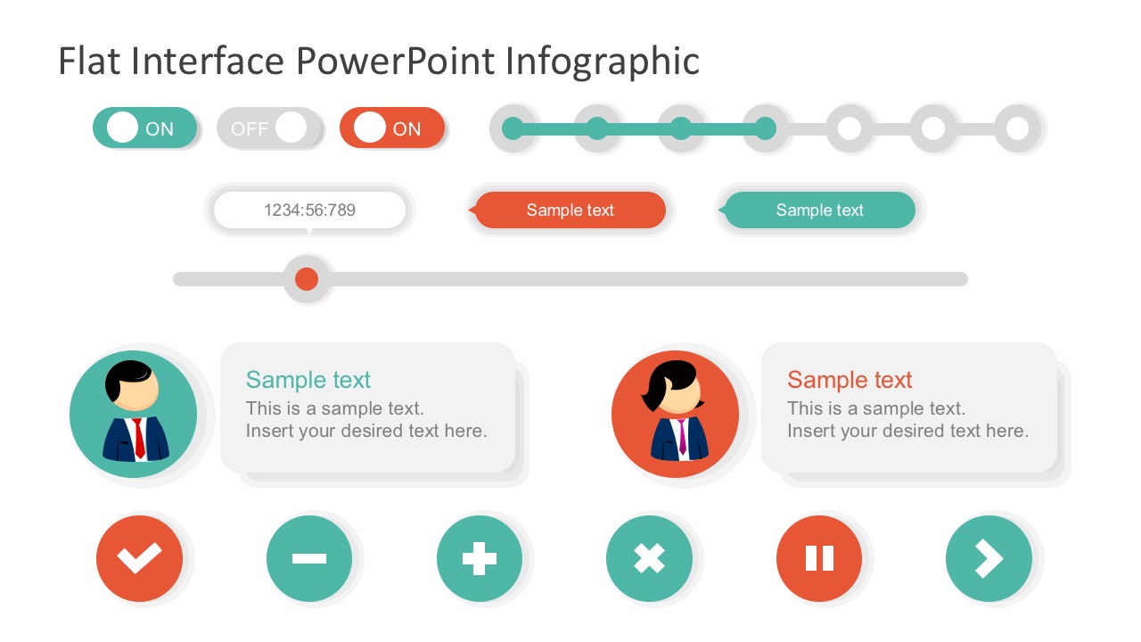 Free Digital Interface Flat Infographic