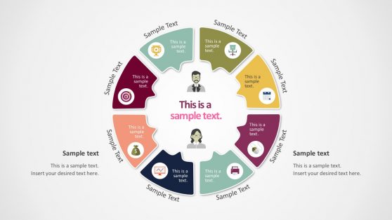 Free PowerPoint Templates - SlideModel blank circular flow diagram 