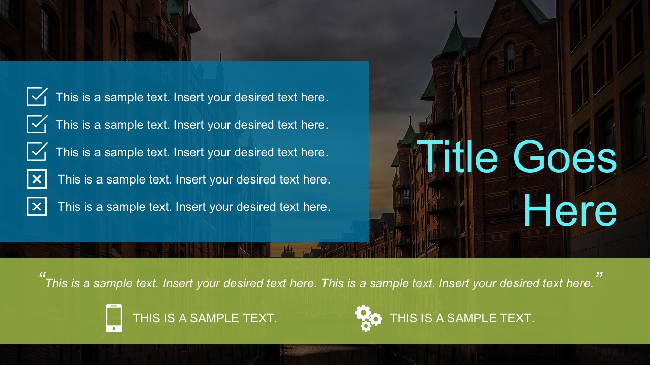 Nice PowerPoint Themes with Checklist