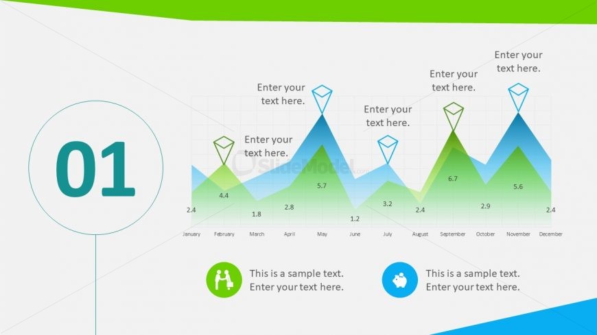 Area Chart Data Driven Infographic 