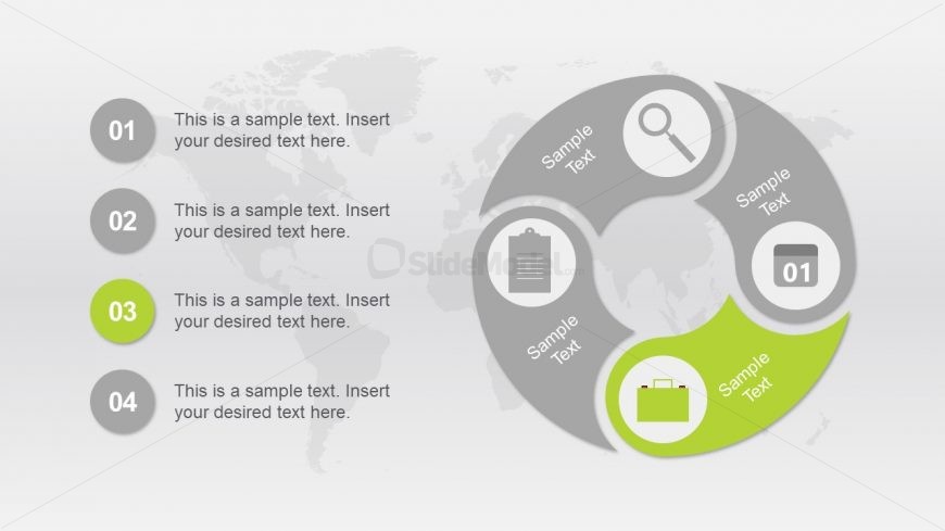 Business Metaphor Illustrations Segmented Diagram