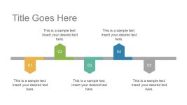 Horizontal Timeline Template Slide