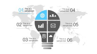 Infographic Slide of Lightbulb Shape