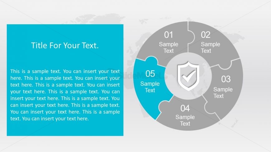Shield Icon Slide of Puzzle Diagram