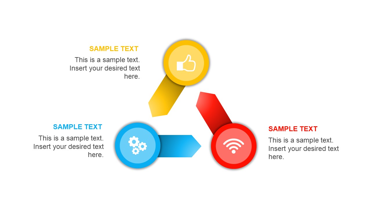 3 Step Process Flow Cycle Template