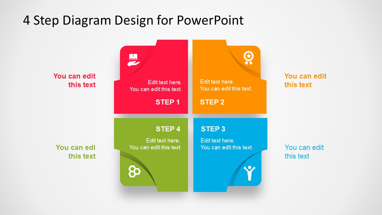 4 Colorful Segments Slide