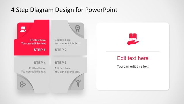 Infographic Slide of 4 Step Template