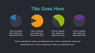 Diagrams of Four Pie Chart for Analysis