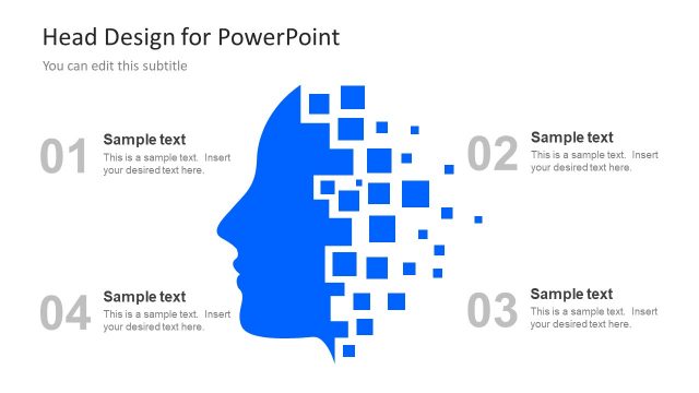 Silhouette PowerPoint of Human Head