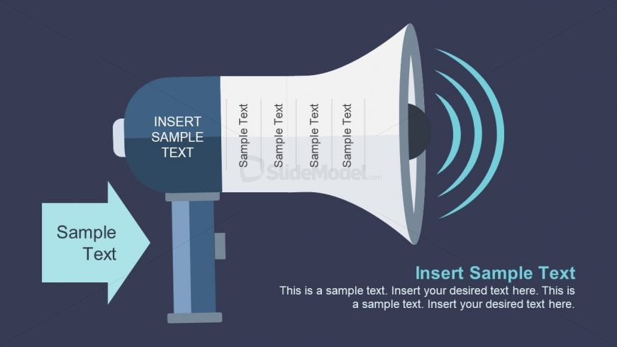 Free Presentation Template Bullhorn - SlideModel