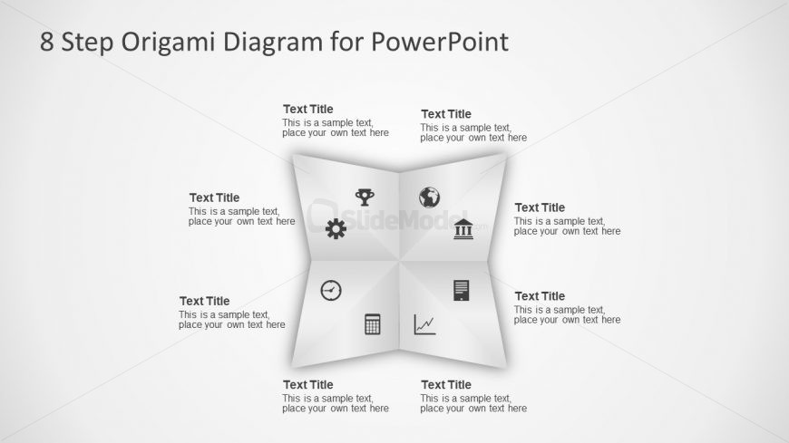 Infographic Diagram of Origami Template