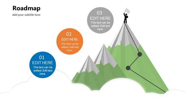 PowerPoint Growth Roadmap Slide