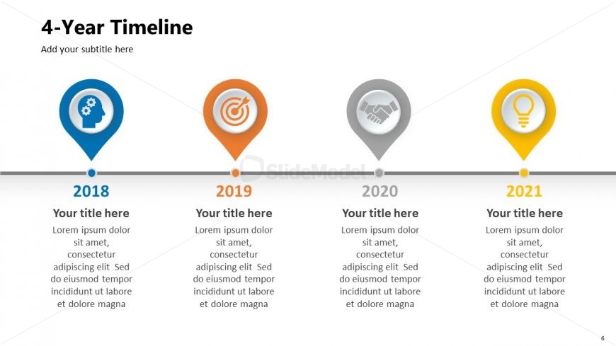 4 Year Timeline PPT