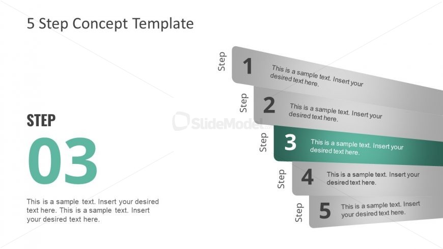 Gradient Color Effects 5 Step Diagram