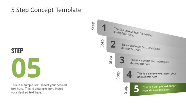 Slide of 5 Step Concept Diagram
