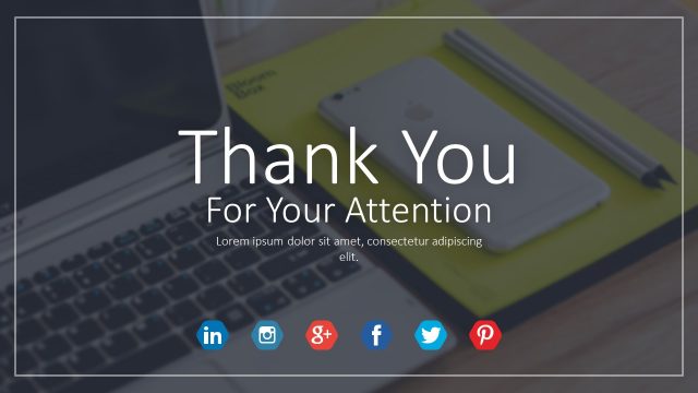 Free Thank you Slide Vision and Mission