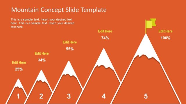 Free PowerPoint Template Mountain Concept