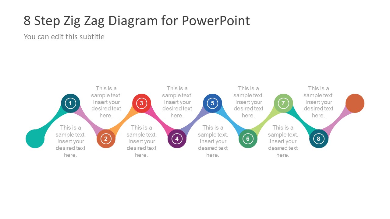 Free 8 Step Zig Zag PowerPoint Diagram - SlideModel