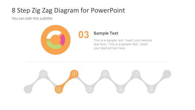 Zig Zag Infographic Diagram Flow PPT