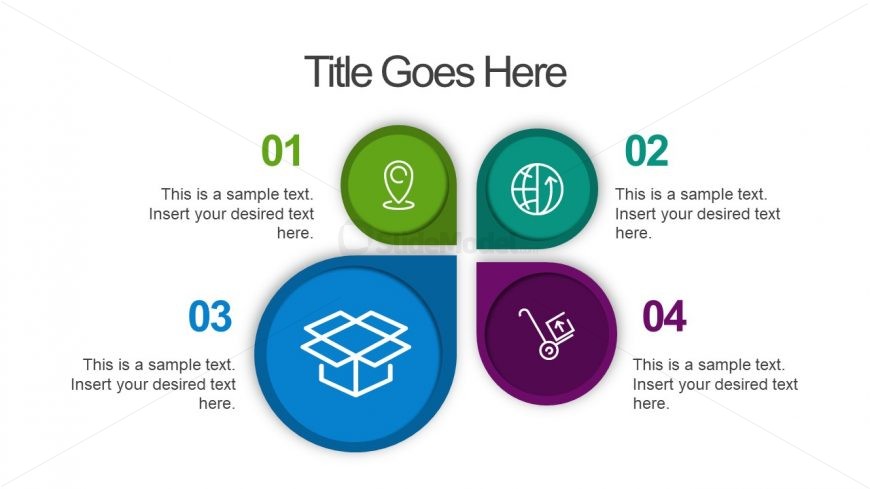 Infographic 4 Steps Template Slide