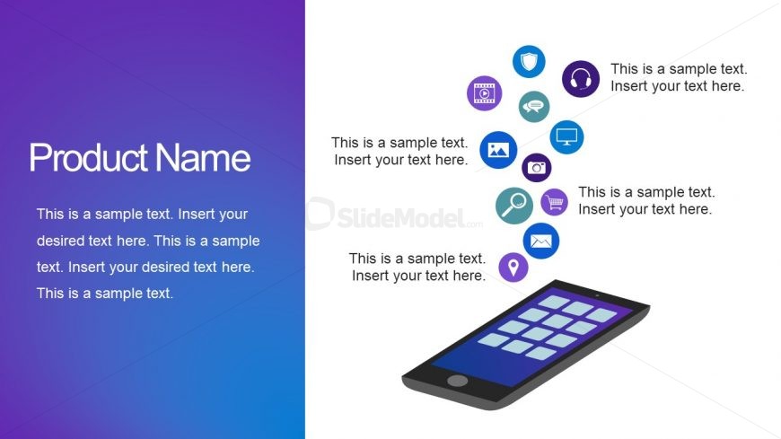 Application Infographic Icons Template