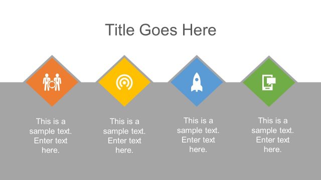 Rhombus PowerPoint 4 Process